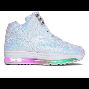 YRU light up glitter shoes high shops